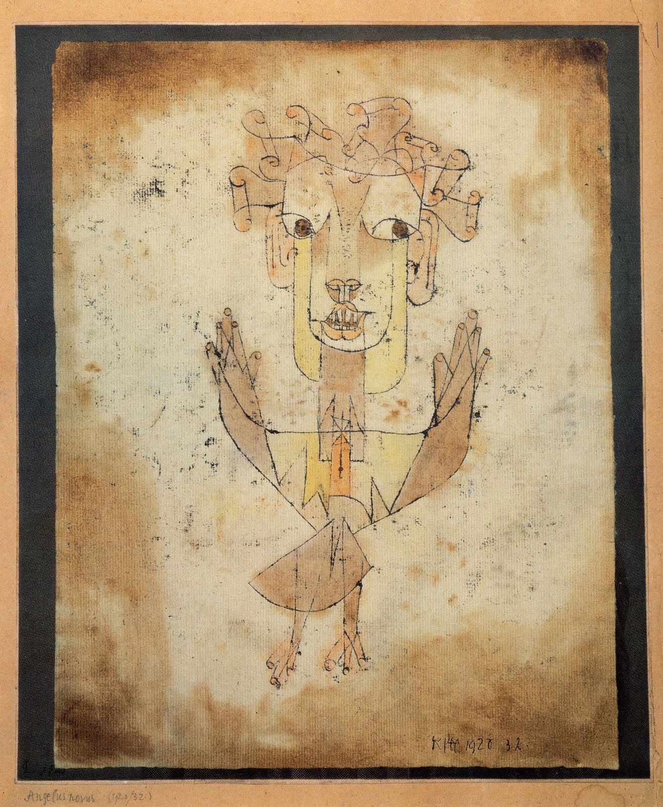 Angelus Novus. Paul Klee, 1920