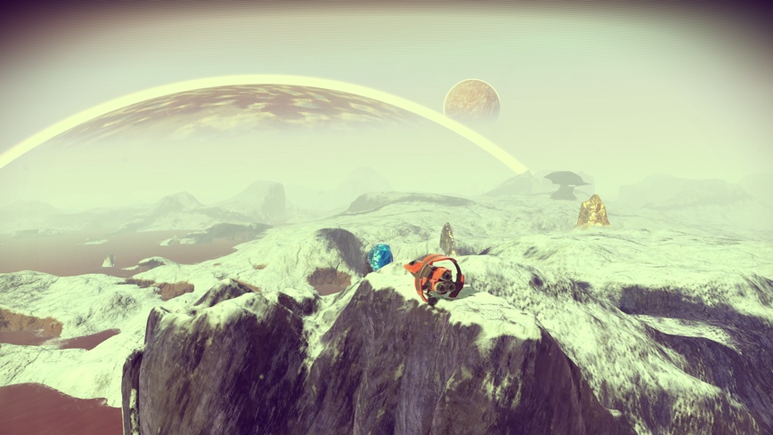 No Man's Sky is an adventure video game with infinite universes created by a mathematical algorithm that randomly generates all the elements contained in the game. "No Man's Sky (Foundation v1.1, no mods, PC)" by blakespot is licensed under CC BY 2.0 