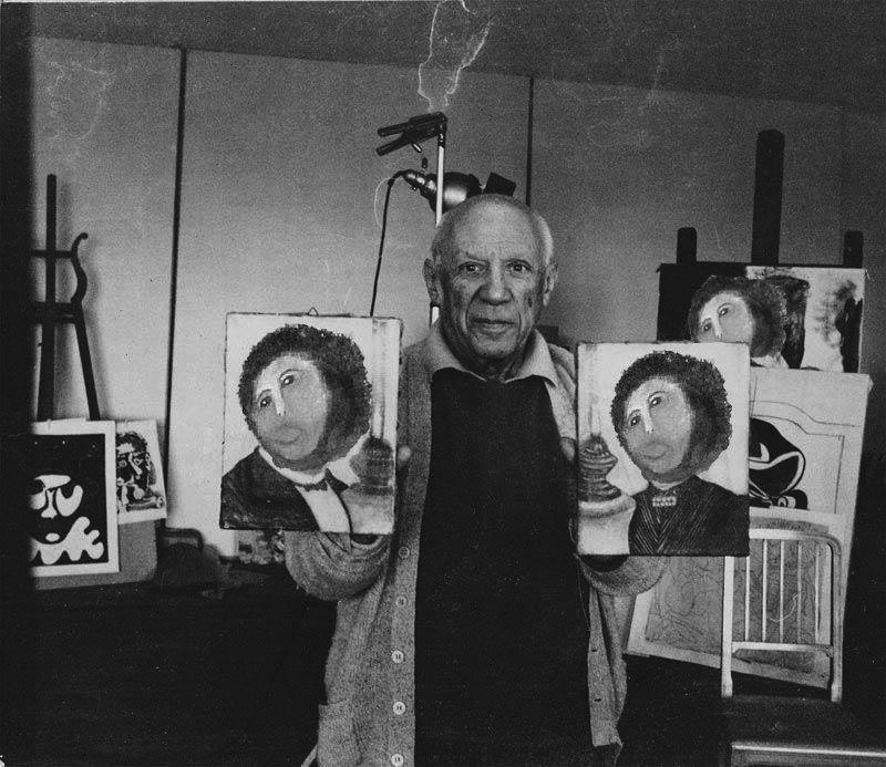 Pablo Picasso y el Ecce Homo de Borja, imagen encontrada 