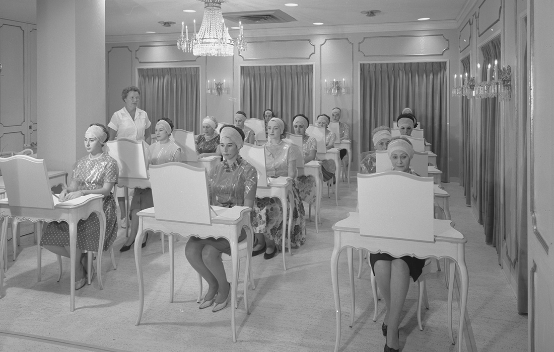 Classes at the Helena’s Rubinstein Beauty Shop, New York City, 1965