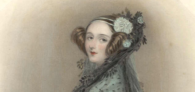 Ada Lovelace's portrait, first programmer in the history of computers. 