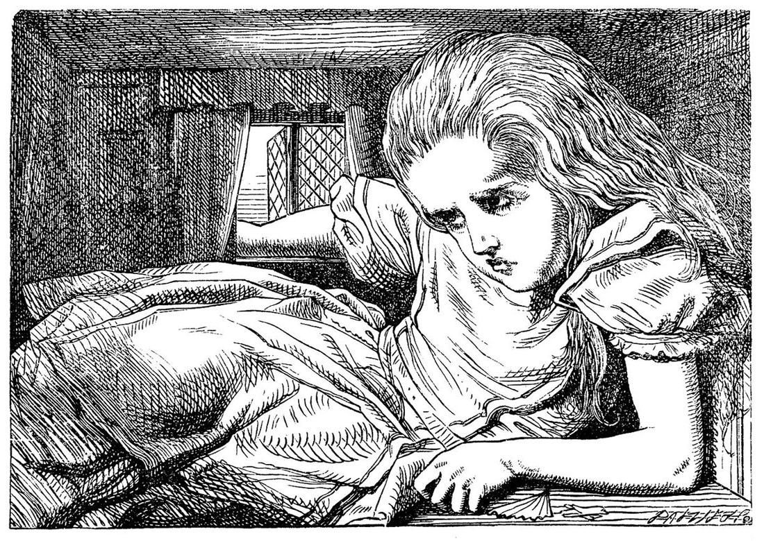 «Alícia al país de les meravelles». Il·lustració de John Tenniel, 1865