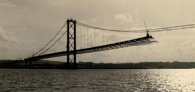Construcción del puente de Forth, 1962.