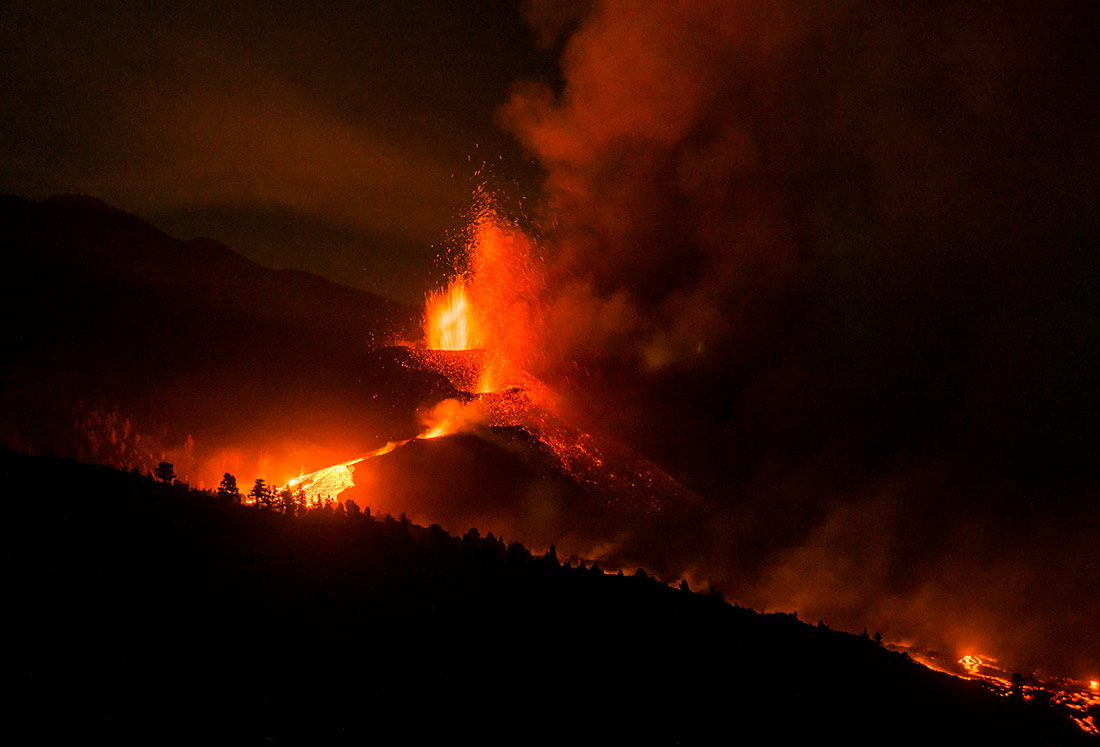 Cumbre Vieja volcanic eruption, La Palma, 2021