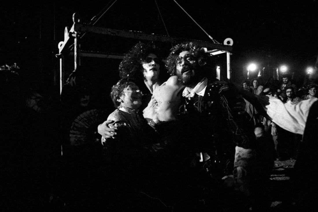 Escena de "Don Juan" en el Mercat del Born, noviembre 1976