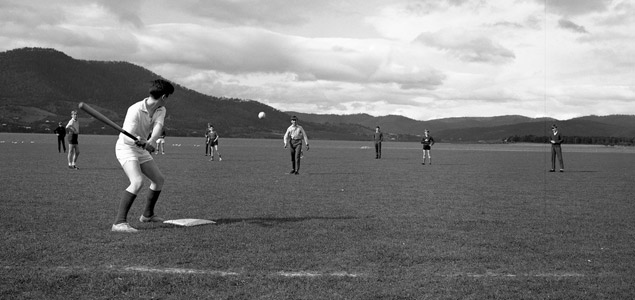 Partit de beisbol, Rosetta High School (Austràlia).