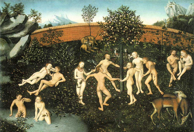The Golden Age, painting by Lucas Cranach the Elder, 1530.