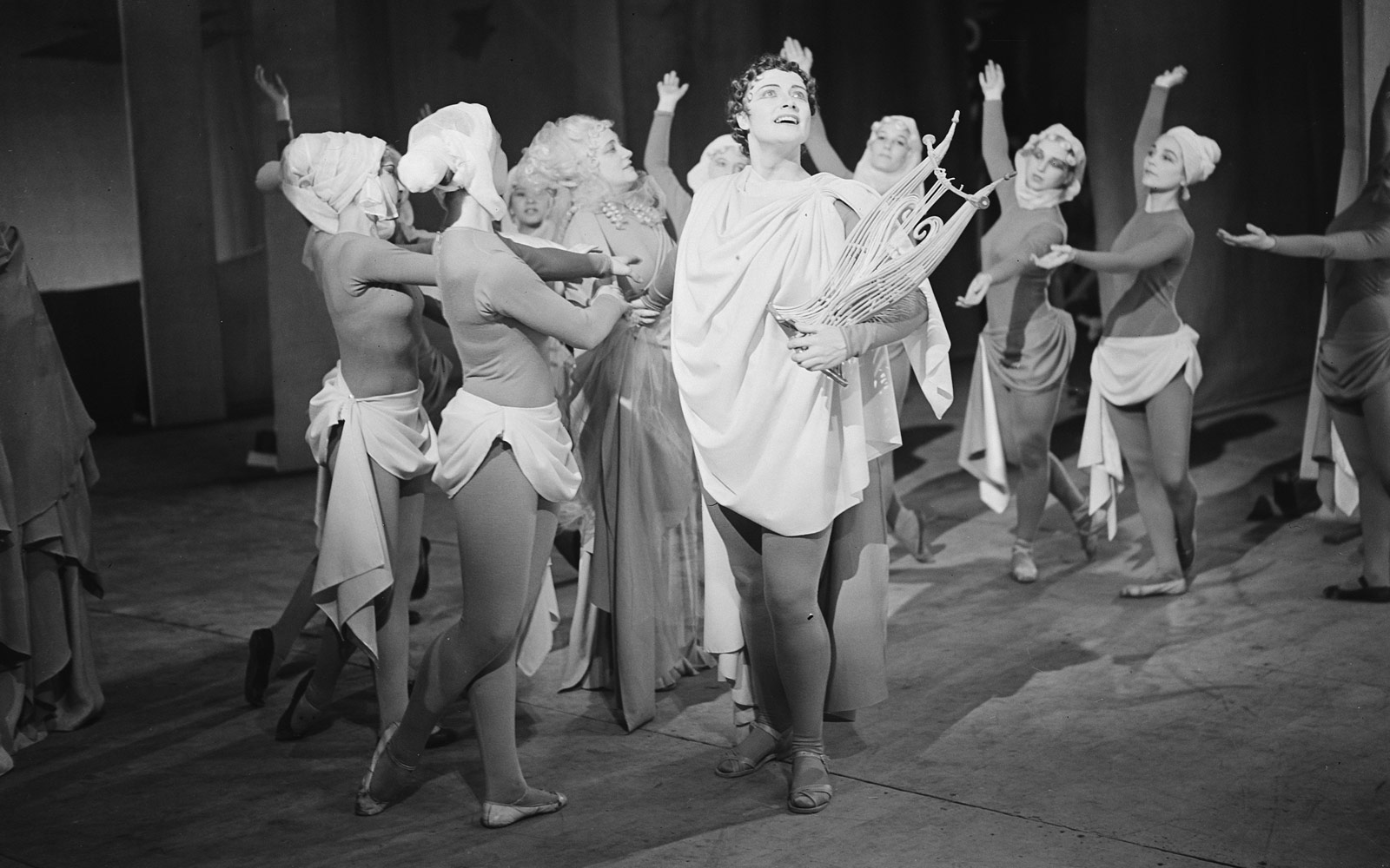 Representació de l'òpera Orfeu i Eurídice, 1949