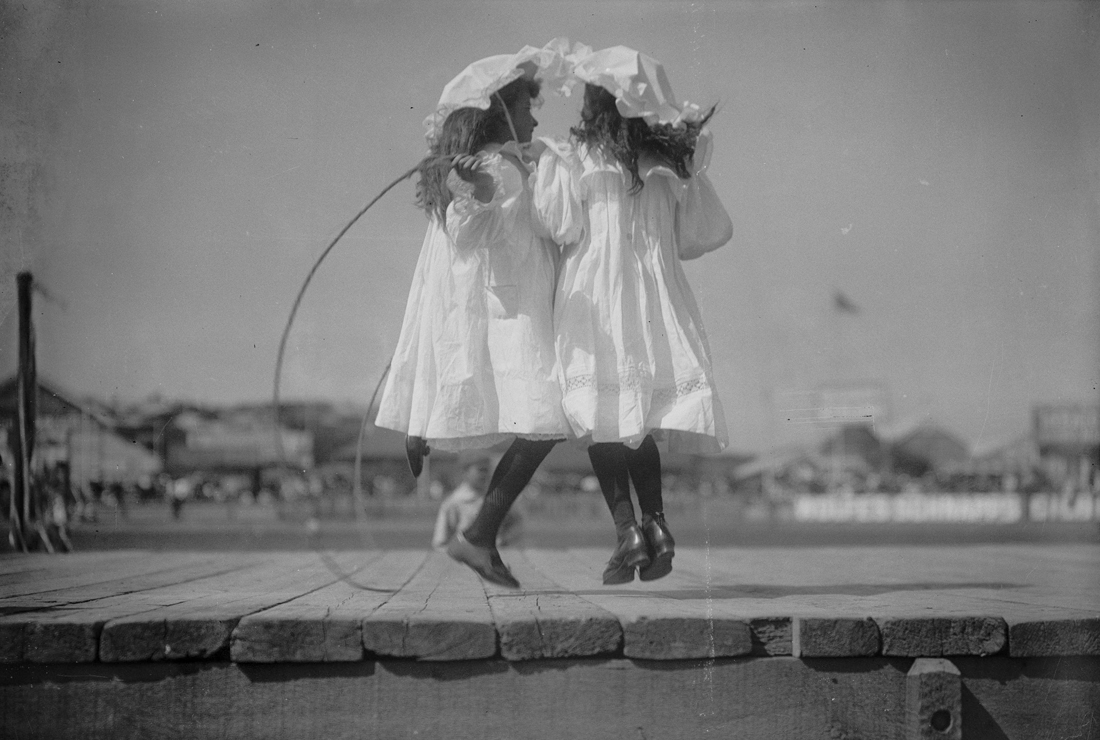 Girls skipping. Sydney, c. 1880-1923