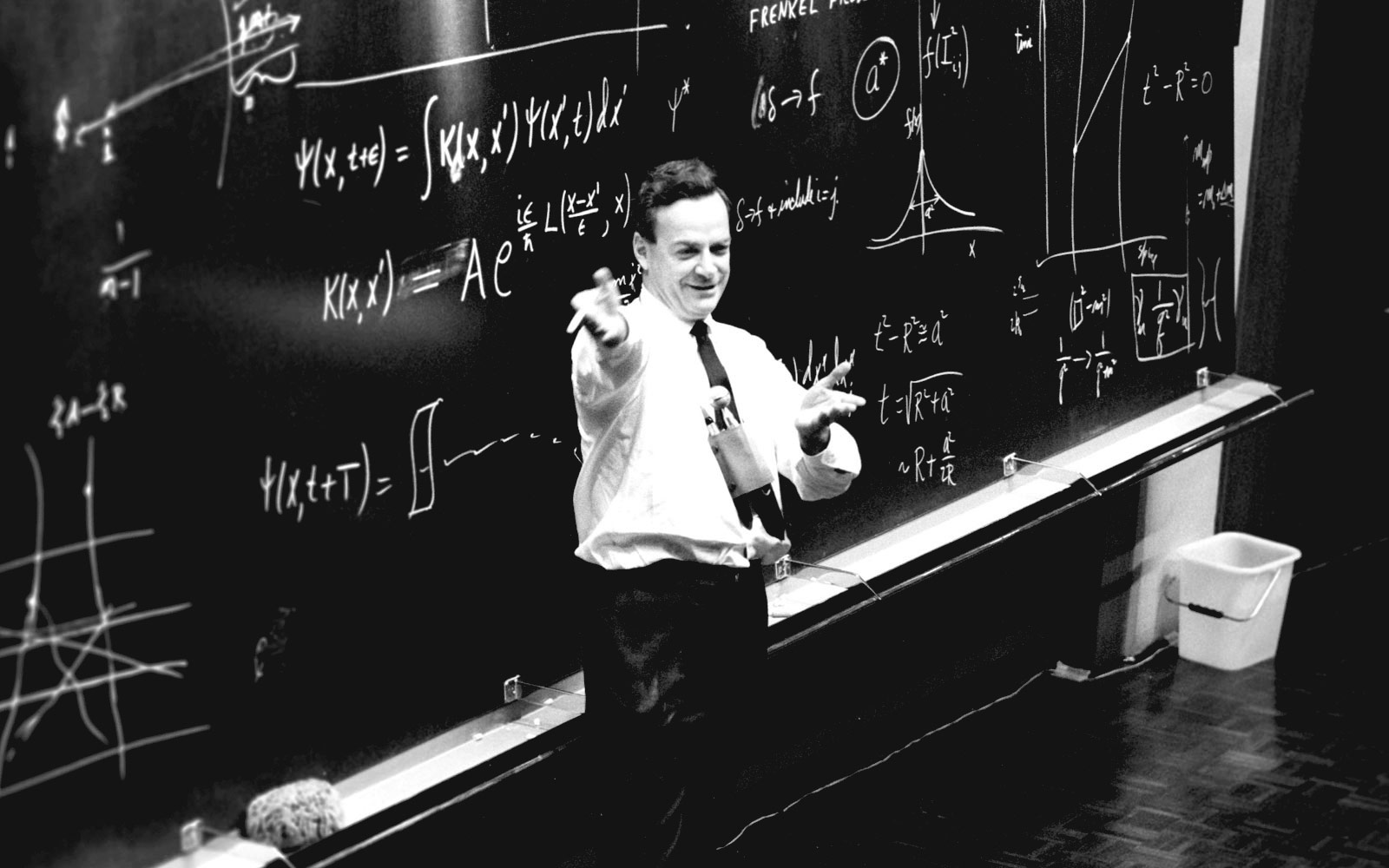 Professor Richard Feynman colloquium at the CERN. Geneva, 1965 | © 2014-2016 CERN
