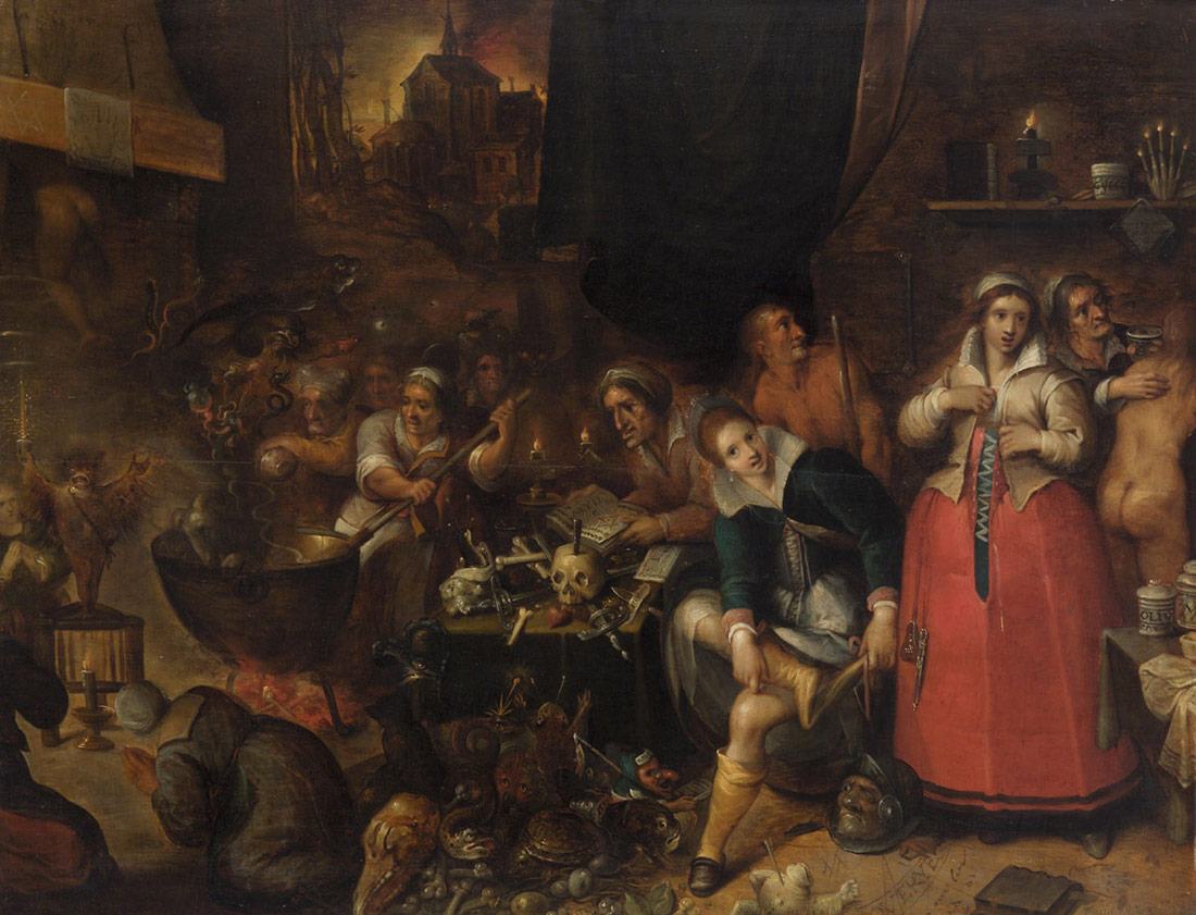 A Witches' Kitchen. 1610