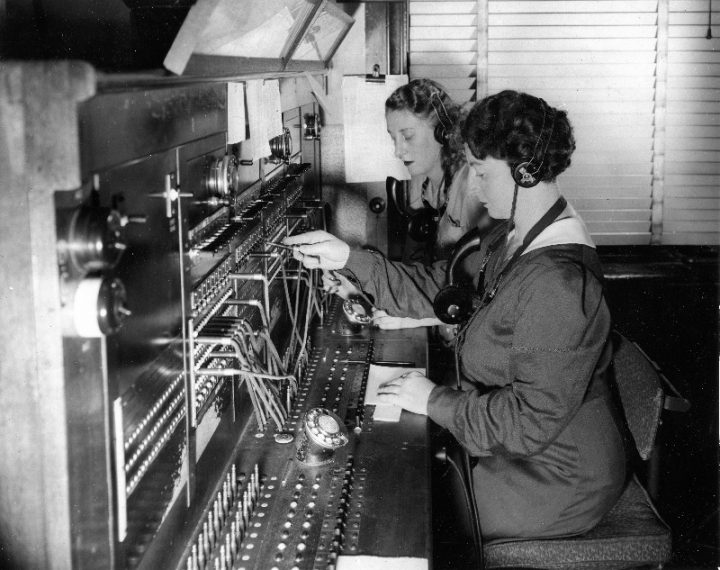 Principal centralita telefónica de la ABC en 69 Market Street (desde 1932).