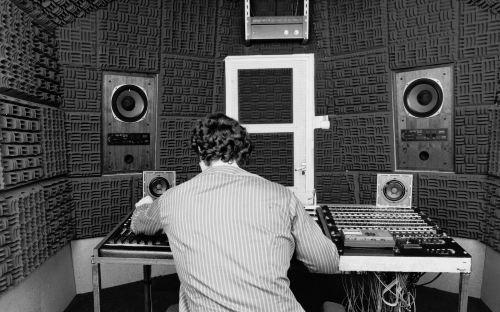 Salford College of Technology recording studio in the Adelphi Building, Manchester 1984