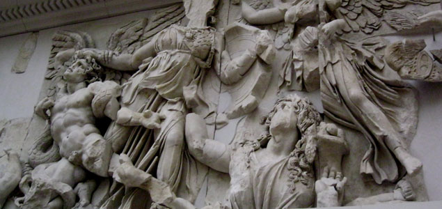 Pergamon relief (Pergamon Museum in Berlin).