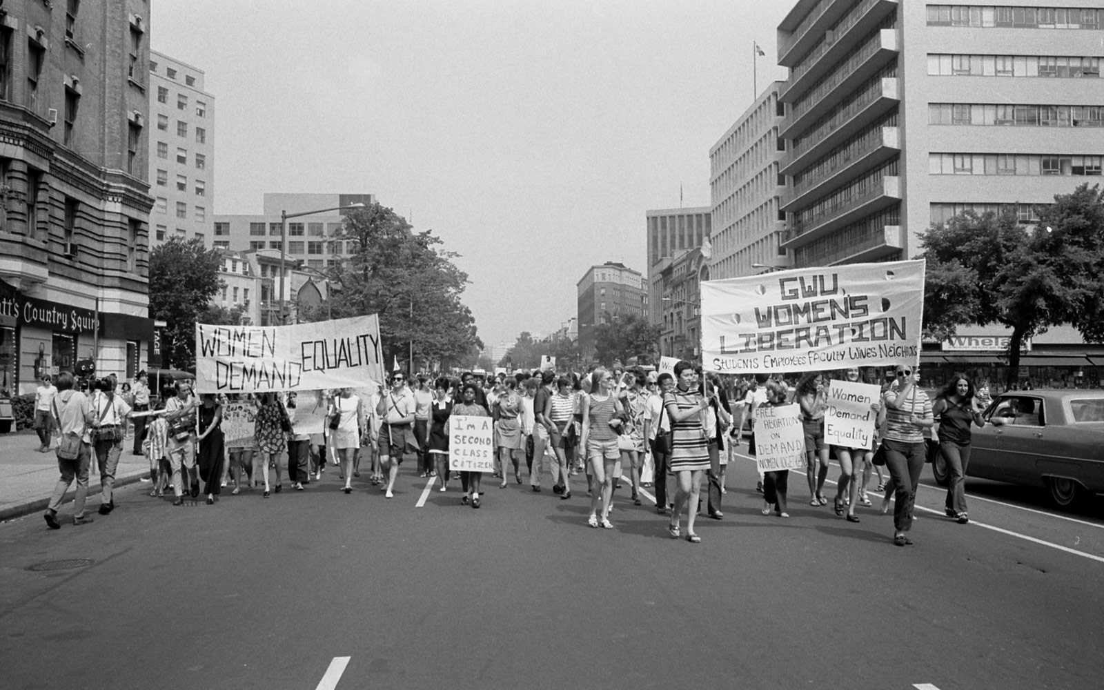 Women's liberation march at Washington, 1970.