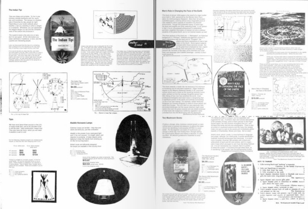 Example of a page from The Whole Earth Catalogue.